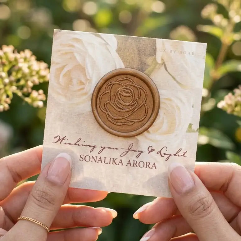 La Vie En Rose Cream Single Sided Gift Tag