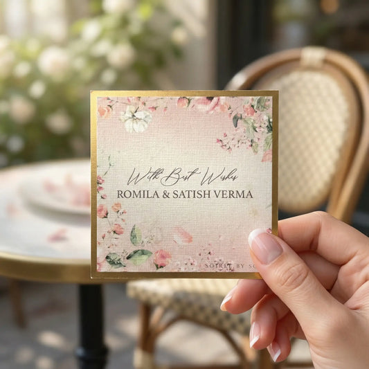 Pink Bouquet Single Sided Gift Tag