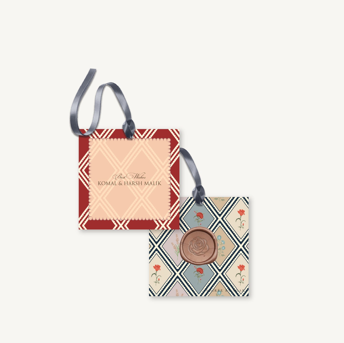 Versailles Red Hanging Gift Tag